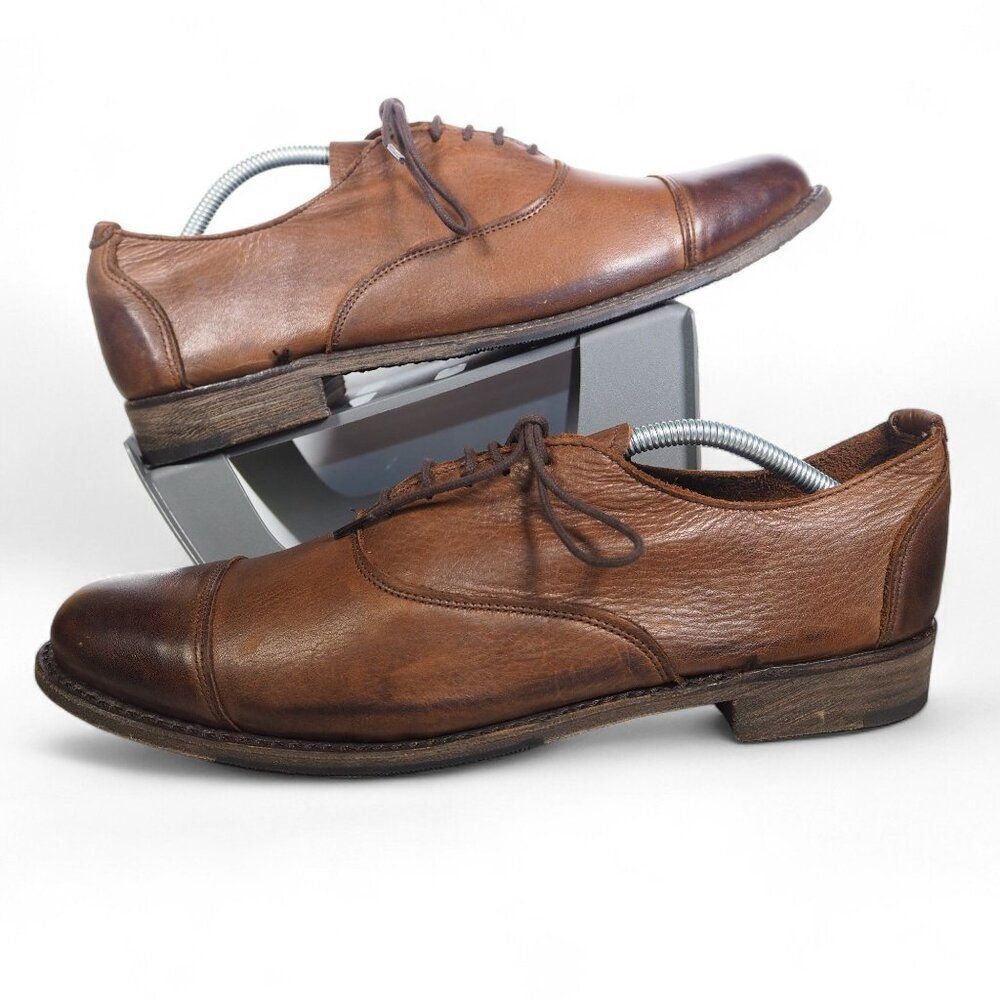 Walk-Over Vintage Collection Cap‎ Toe Leather Oxfords Brown T10137 Men's 11M